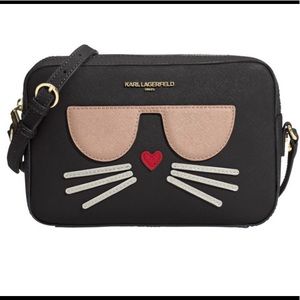 Karl Lagerfeld Cat Face Crossbody. With tags.